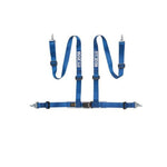 Sparco Belt 2 Inch Blue 4Pt Snap-In - Saikospeed