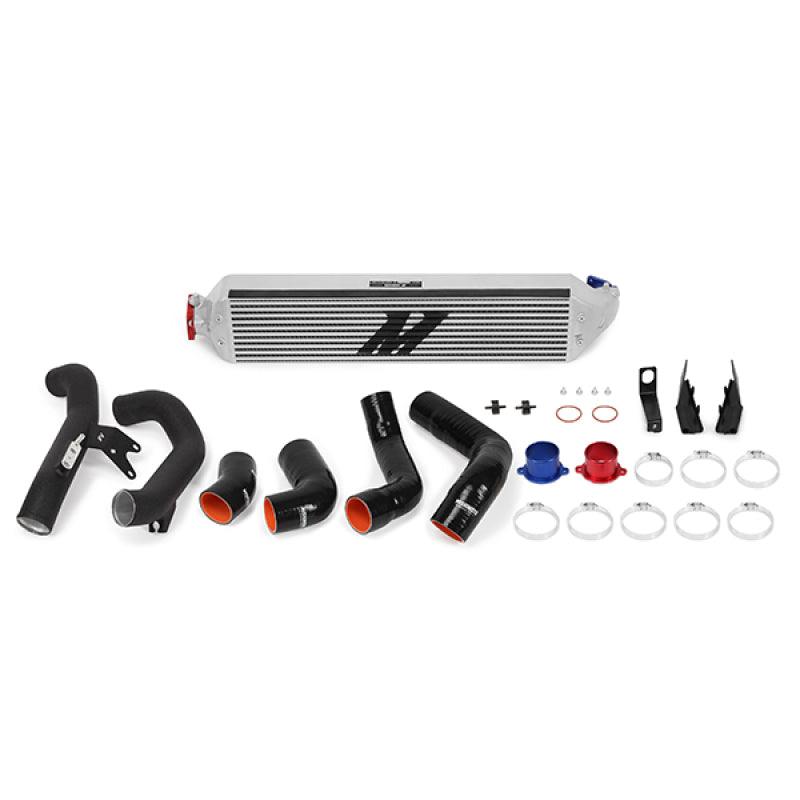 Mishimoto 2016+ Honda Civic 1.5T / 2017+ Honda Civic Si Silver Intercooler Kit w/Black Pipes - Saikospeed