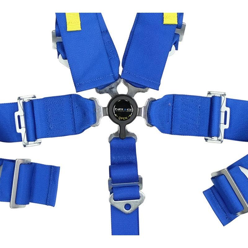 NRG SFI 16.1 5PT 3in. Seat Belt Harness / Cam Lock - Blue - Saikospeed