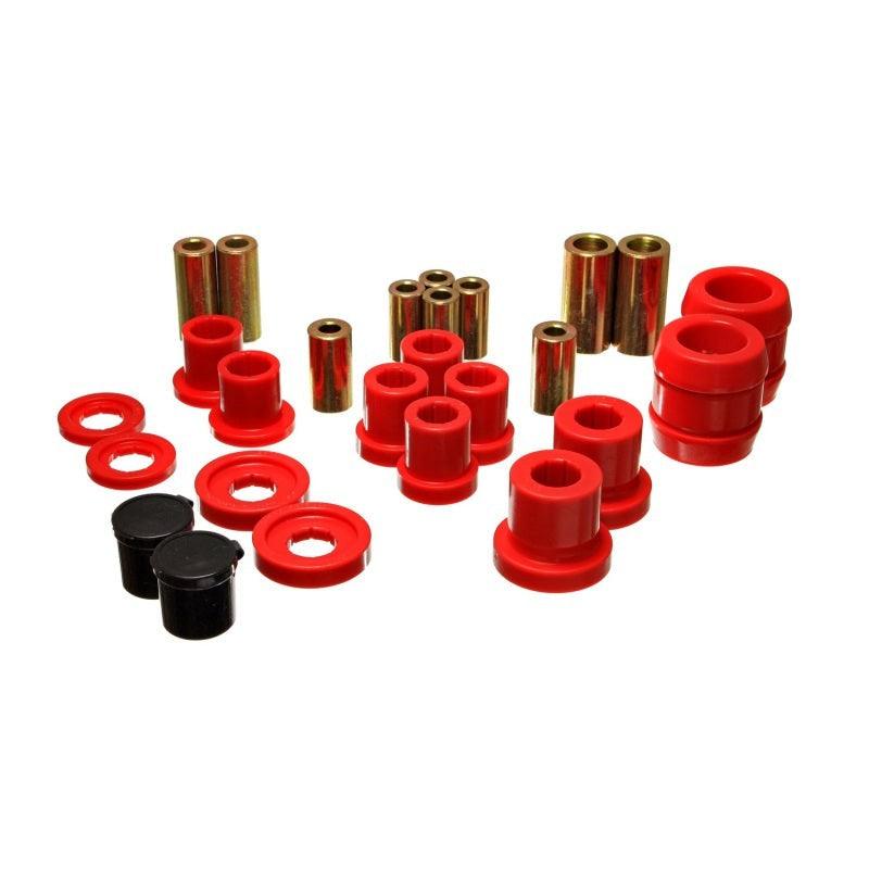 Energy Suspension 00-09 Honda S2000 Red Front End Control Arm Bushing Set - Saikospeed