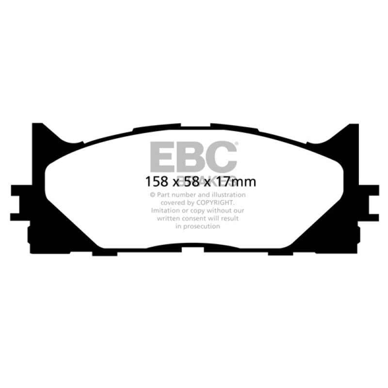 EBC 13+ Lexus ES300h 2.5 Hybrid Redstuff Front Brake Pads