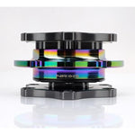 NRG Quick Release SFI SPEC 42.1 - Gun Metal Body / Gold Shinny Ring