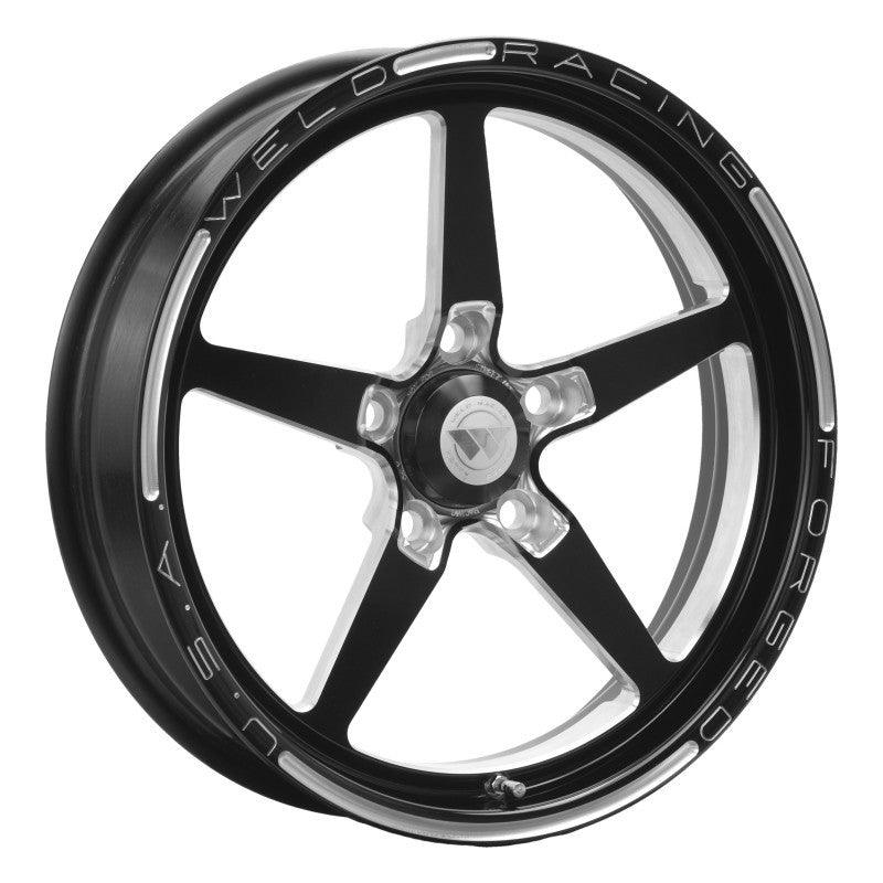 Weld Alumastar 1-Piece 17x4.5 / 5x4.5 BP / 2.25in. BS Black Wheel - Non-Beadlock - Saikospeed