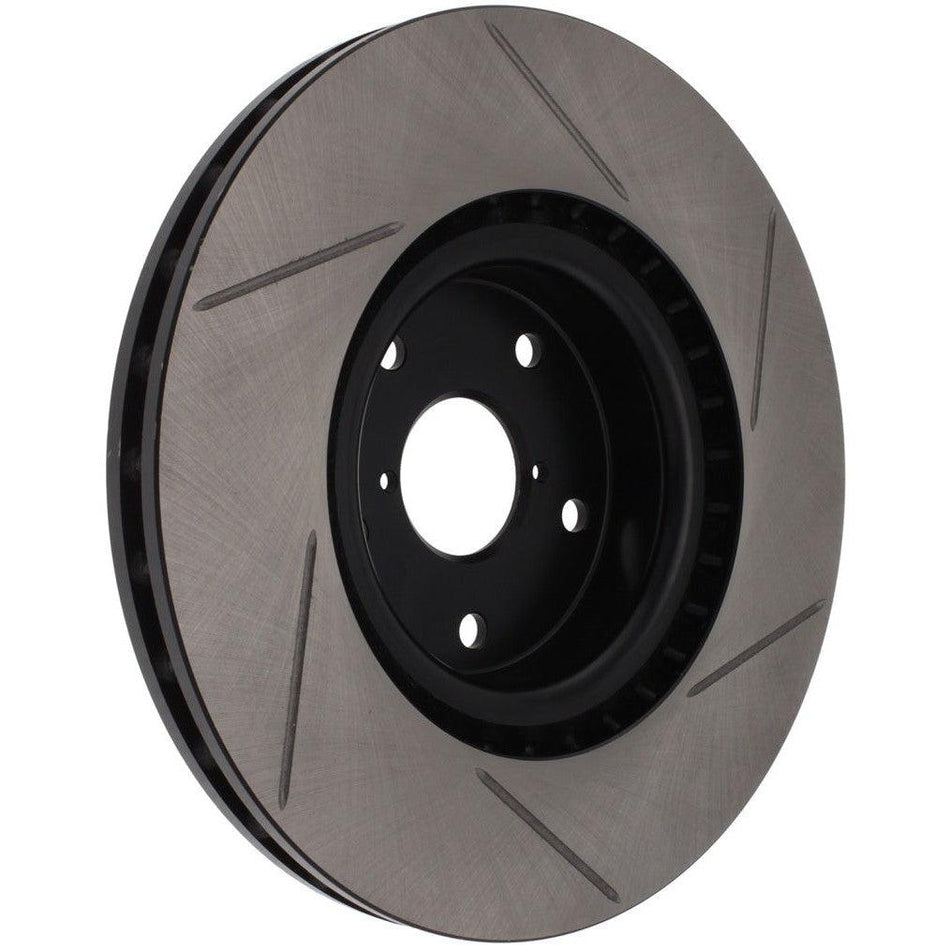 StopTech Power Slot 05-08 STi Front Right Slotted Rotor - Saikospeed