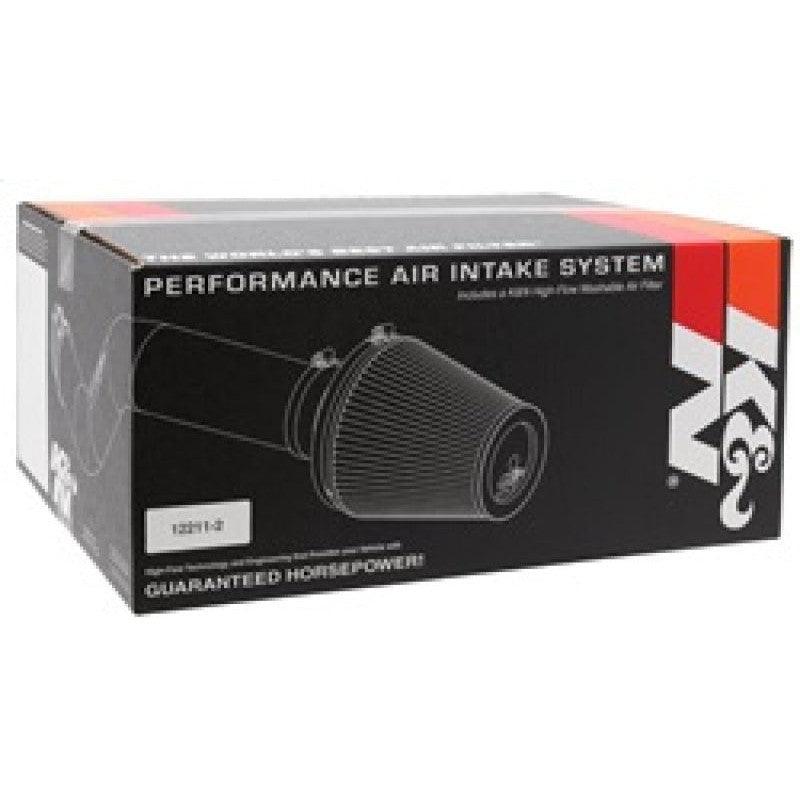 K&N 08 Honda Accord 3.5L-V6 Silver Typhoon Short Ram Intake - Saikospeed