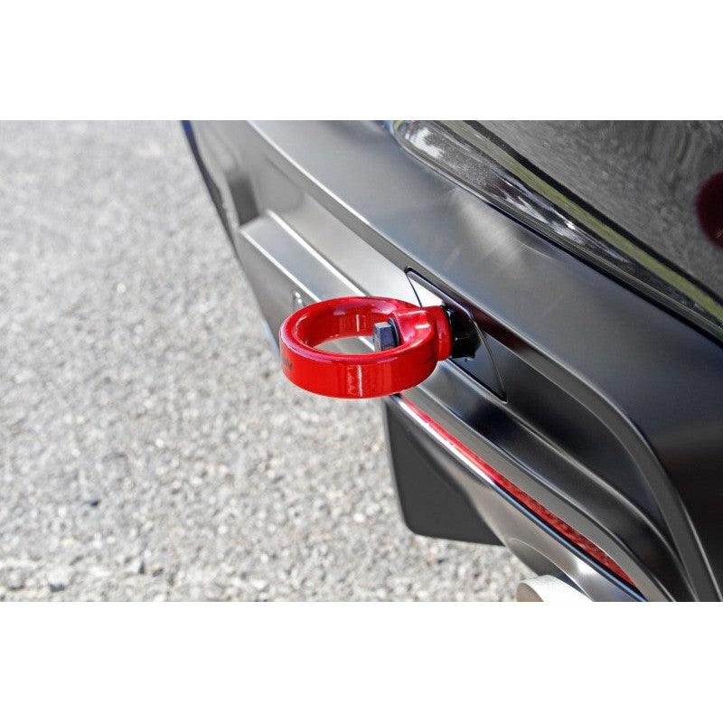 Perrin 2020 Toyota Supra Tow Hook Kit (Rear) - Red - Saikospeed