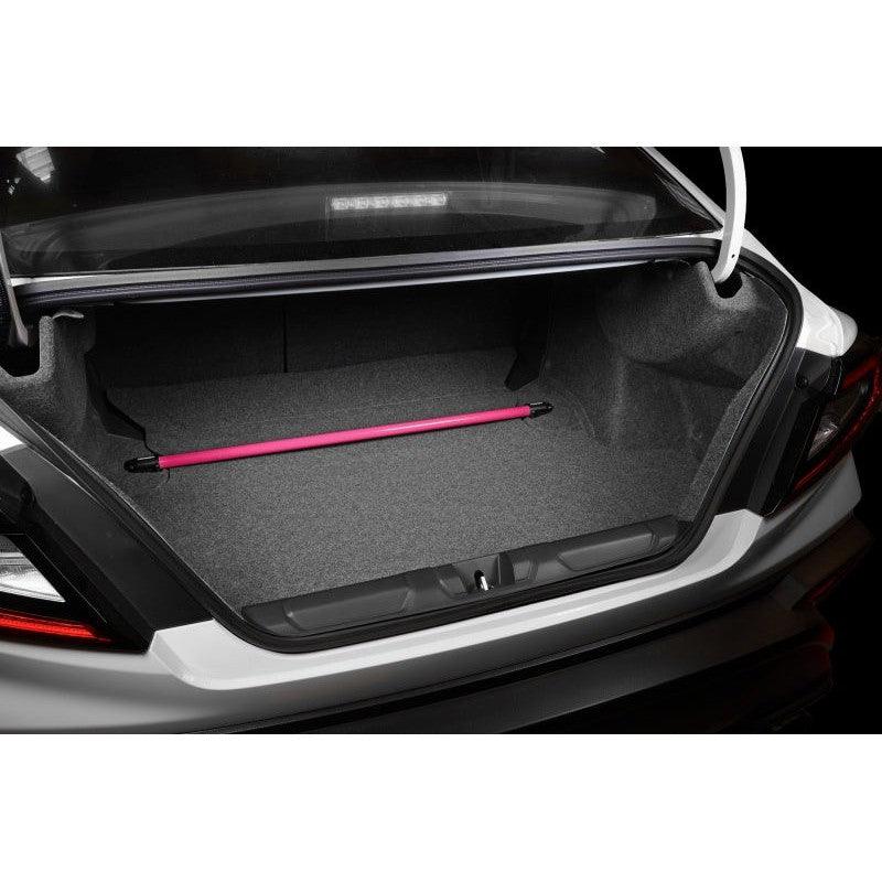 Perrin 22-23 Subaru WRX Rear Shock Tower Brace - Hyper Pink - Saikospeed