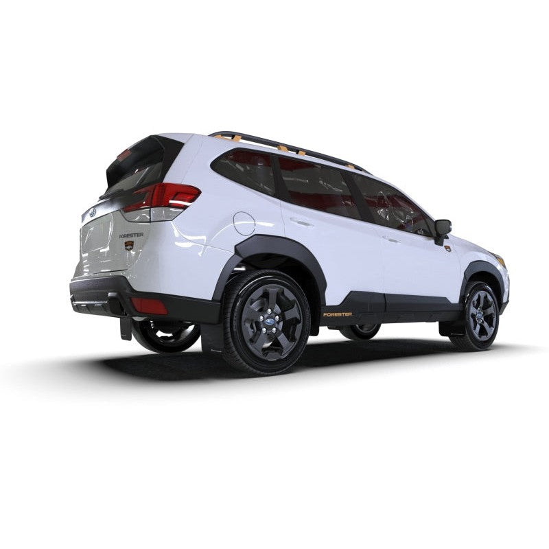 Rally Armor 2022 Fits Subaru Forester (Incl. Wilderness) Black UR Mud Flap w/Wild Orange Logo