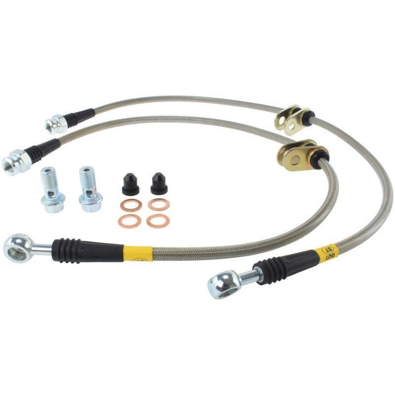 StopTech 00-05 Honda S2000 Front SS Brake Lines - Saikospeed