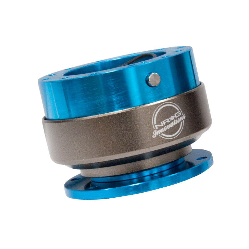 NRG Quick Release Gen 2.0 - New Blue Body / Titanium Chrome Ring