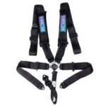 NRG 5PT 3in. Seat Belt Harness / Cam Lock - Black - Saikospeed