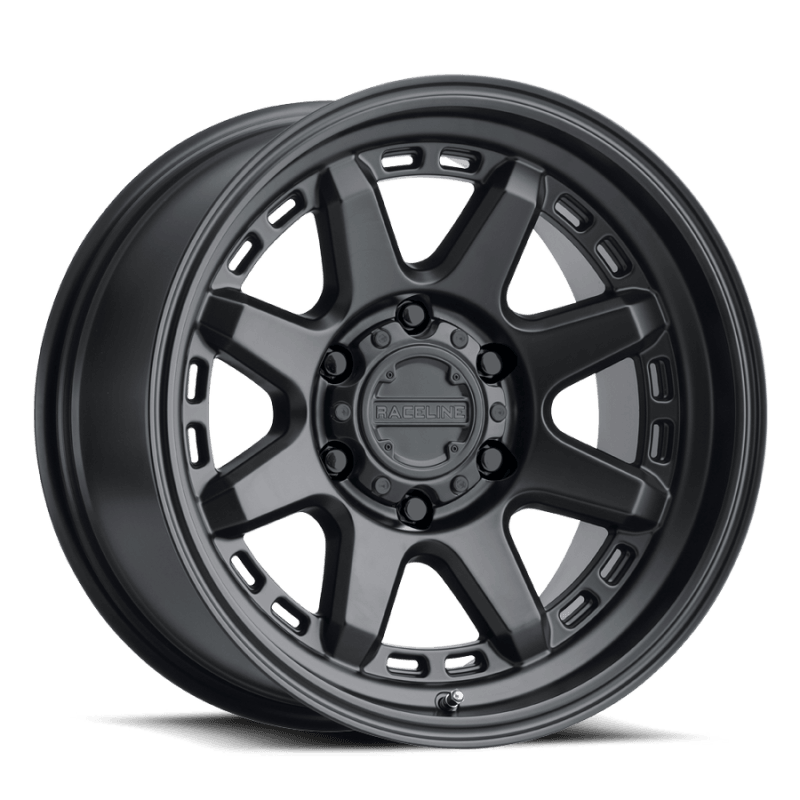 Raceline 947B Scout 15x8in / 5x114.3 BP / -24mm Offset / 78.1mm Bore - Satin Black Wheel - Saikospeed