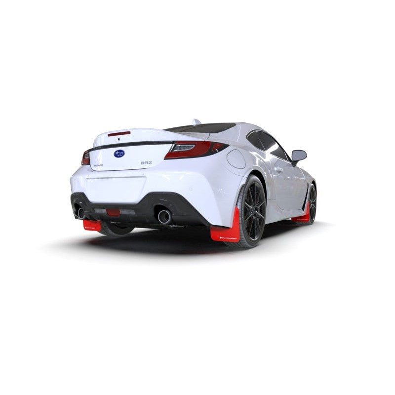 Rally Armor 2022+ Subaru BRZ / 2022+ Toyota GR86 Red UR Mud Flap w/ White Logo