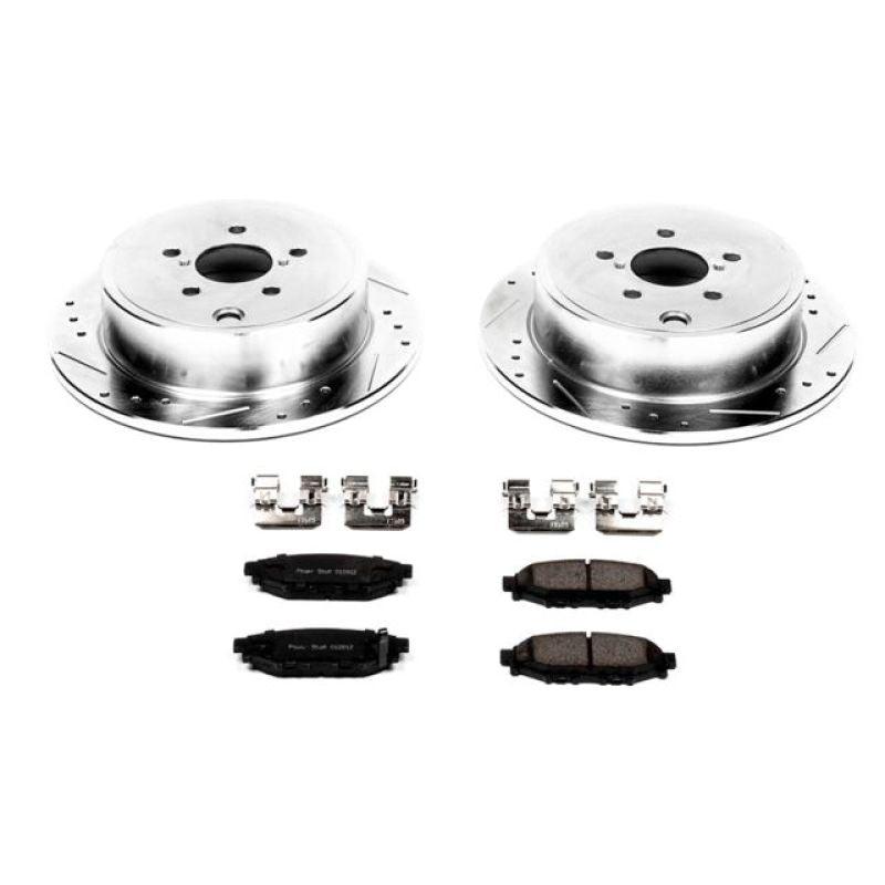 Power Stop 13-16 Subaru BRZ Rear Z23 Evolution Sport Brake Kit - Saikospeed