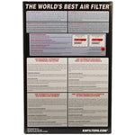 K&N Replacement Air Filter 10.188in O/S Length x 6.375in O/S Width x 1.063in H for 12 Honda Civic Si - Saikospeed