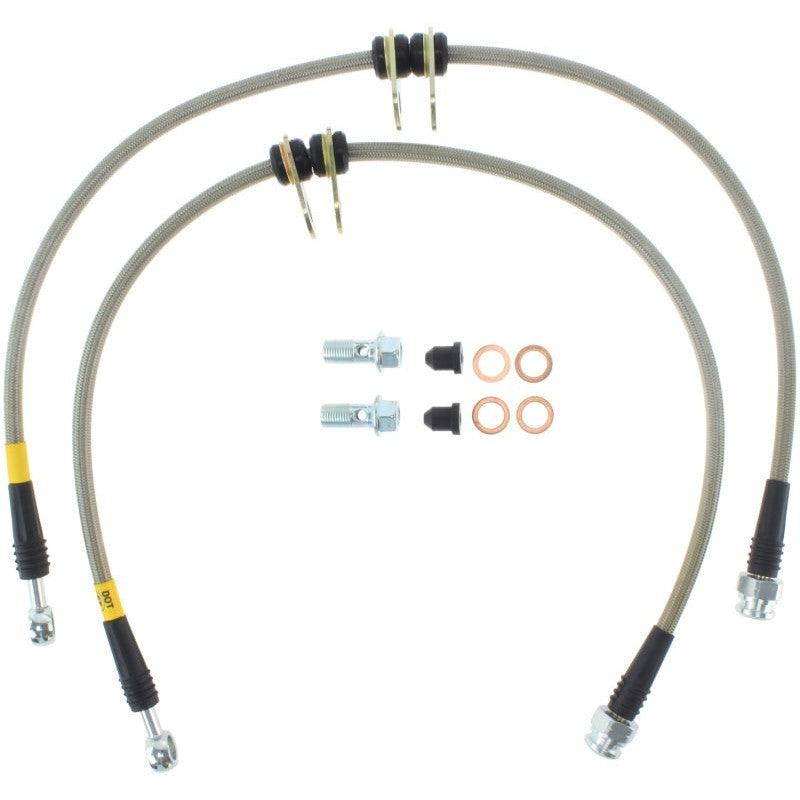 StopTech 00-05 Honda S2000 Front SS Brake Lines - Saikospeed