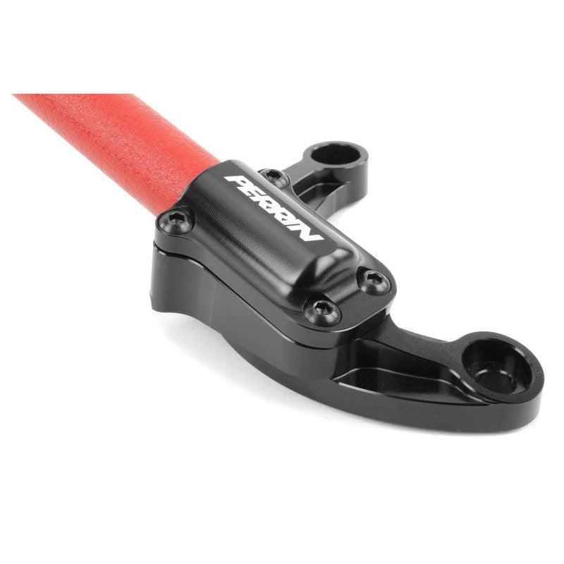 Perrin 02-07 Subaru Impreza (WRX/STi/RS/2.5i) / 04-08 Forester Front Strut Brace - Red - Saikospeed