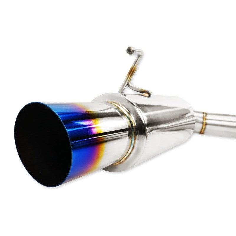 ISR Performance GT Single Exhaust With Burnt Tip - Nissan 370Z - Saikospeed