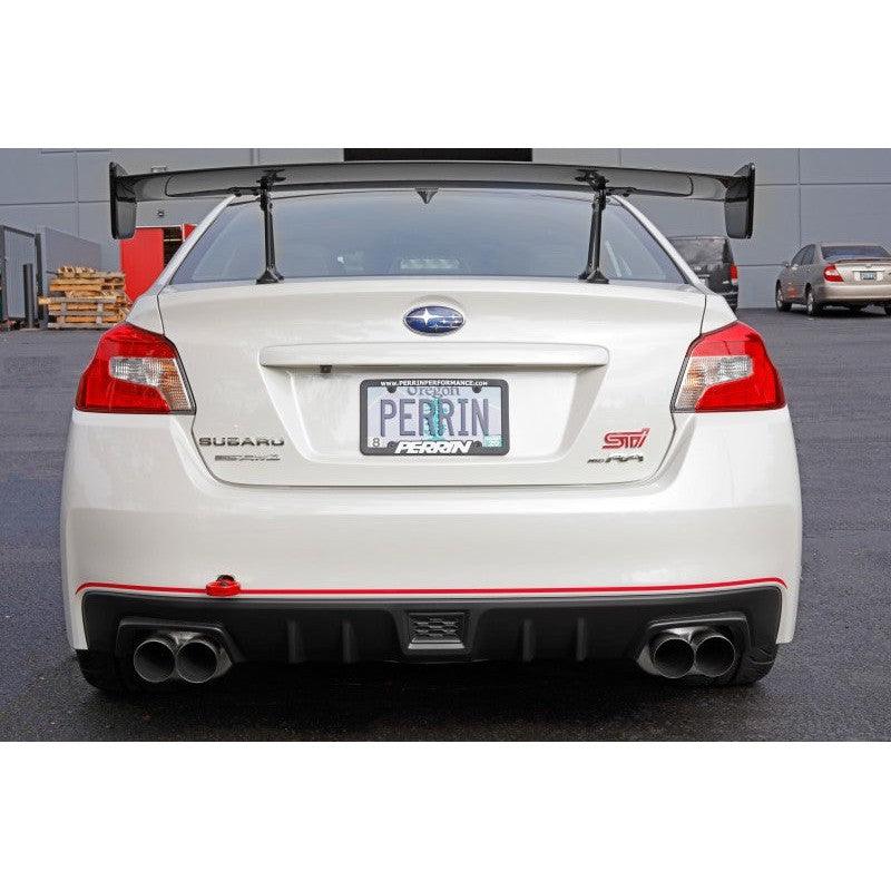 Perrin 15-19 Subaru WRX/STI Tow Hook Kit (Rear) - Red - Saikospeed