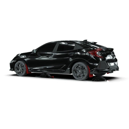 Rally Armor 17-21 Honda Civic Sport & Touring (Hatch) Red UR Mud Flap w/ Black Logo - Saikospeed