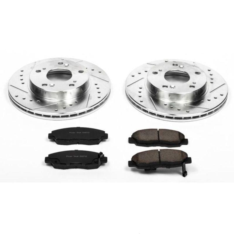 Power Stop 06-11 Honda Civic Front Z23 Evolution Sport Brake Kit - Saikospeed