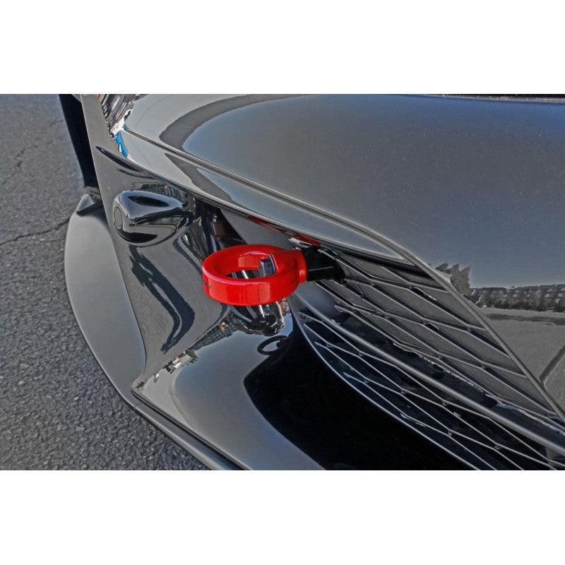 Perrin 2020 Toyota Supra Tow Hook Kit (Front) - Red - Saikospeed