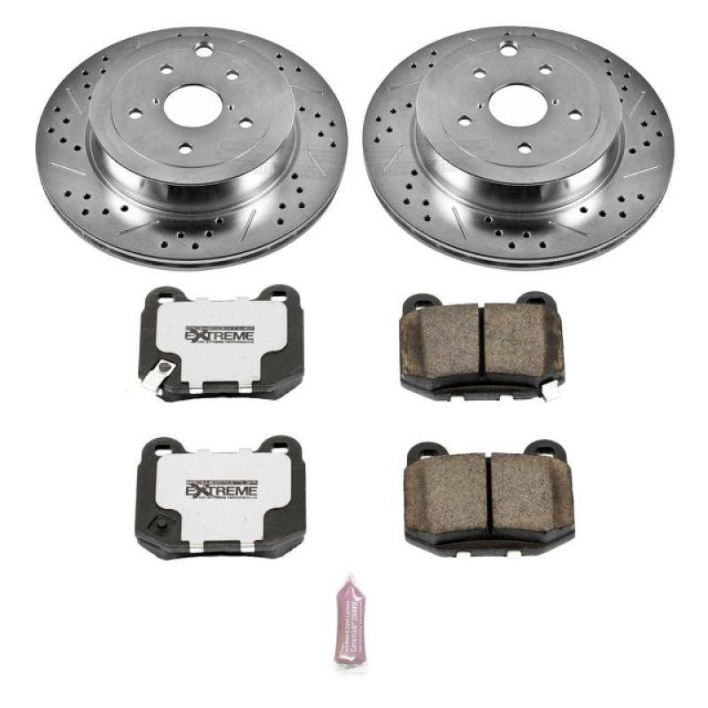 Power Stop 08-14 Subaru Impreza Rear Z26 Street Warrior Brake Kit - Saikospeed