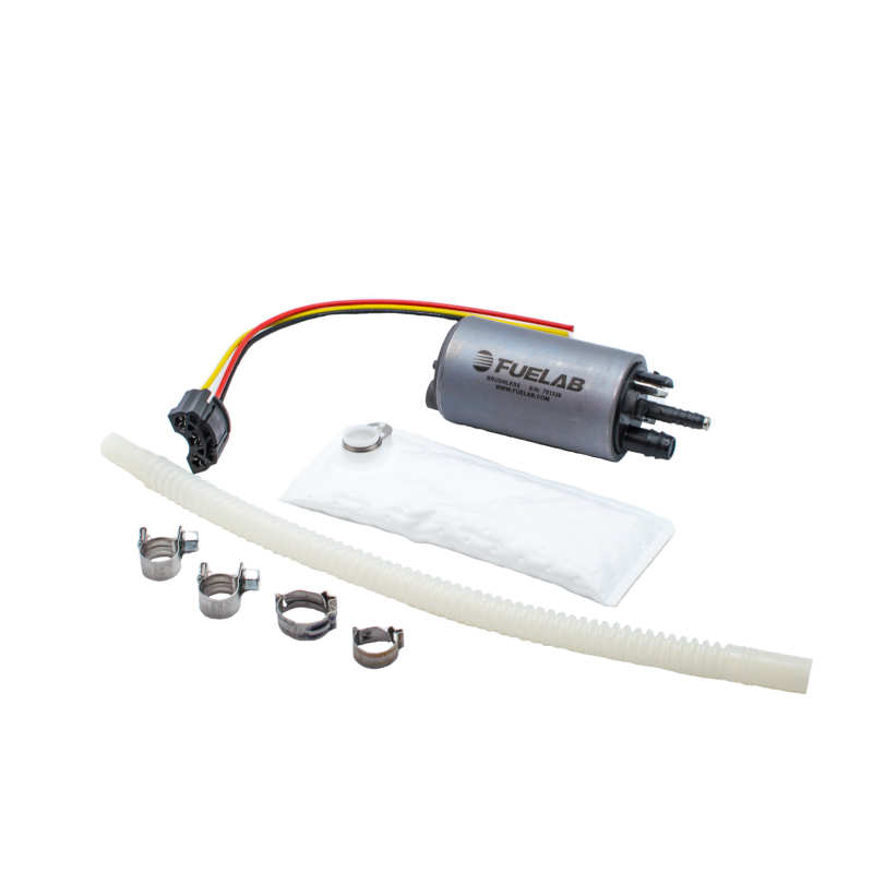 Fuelab 496 In-Tank Brushless Fuel Pump w/9mm Barb & 6mm Barb Siphon - 500 LPH