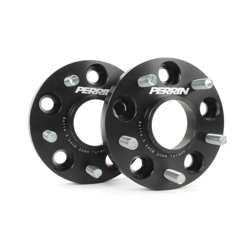 Perrin 17-18 Honda Civic Si 64.1mm Hub 5x114.3 20mm Wheel Spacers (One Pair) - Saikospeed