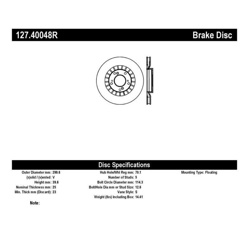 StopTech 00-09 S2000 Slotted & Drilled Right Front Rotor - Saikospeed