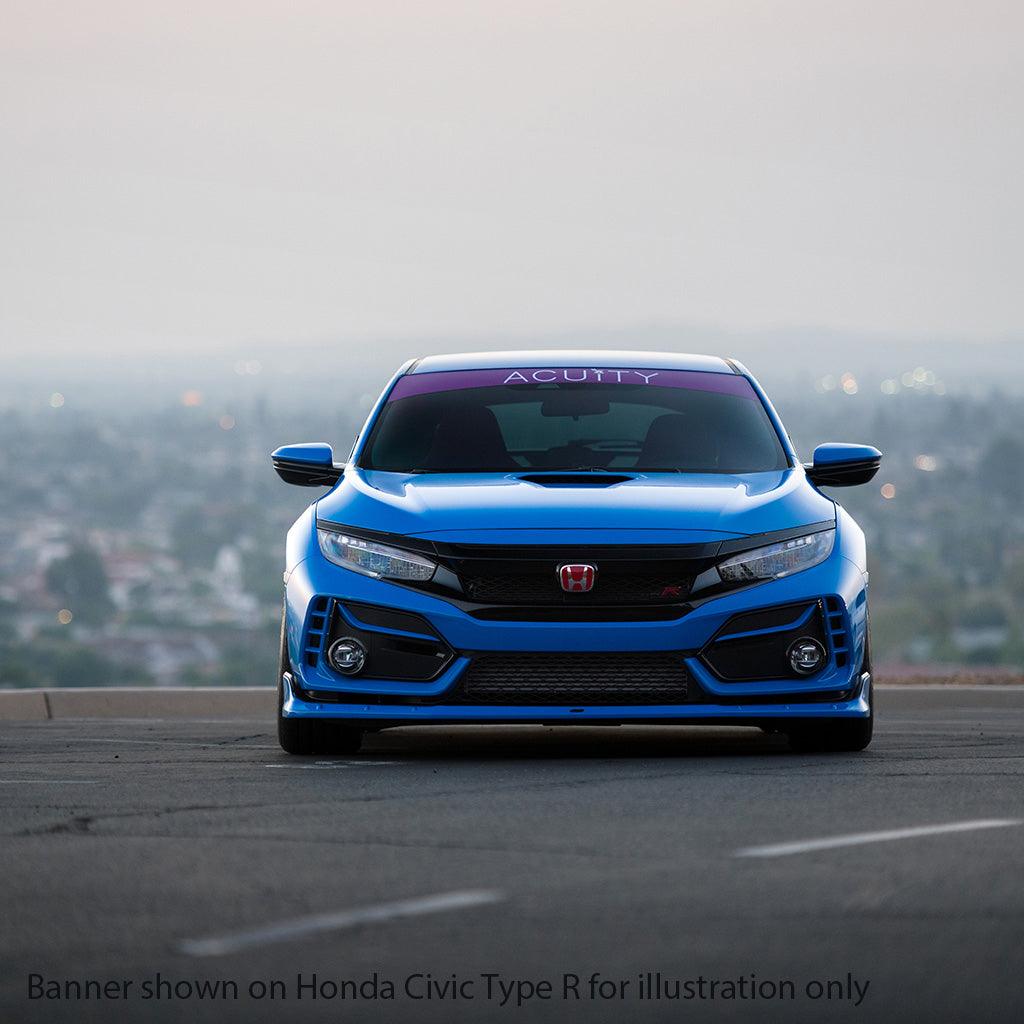 Matte Purple Windshield Banner - Saikospeed