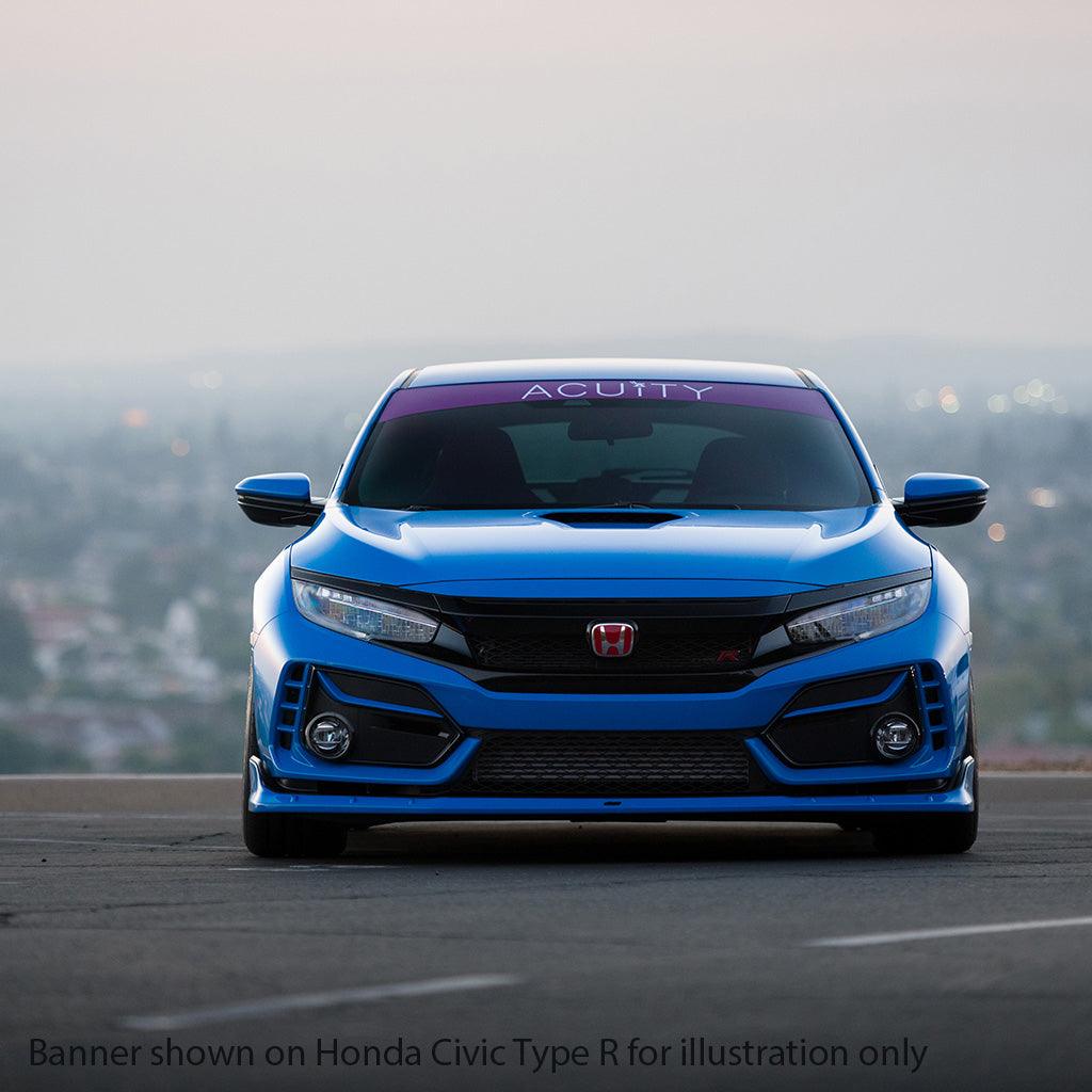 Matte Purple Windshield Banner - Saikospeed