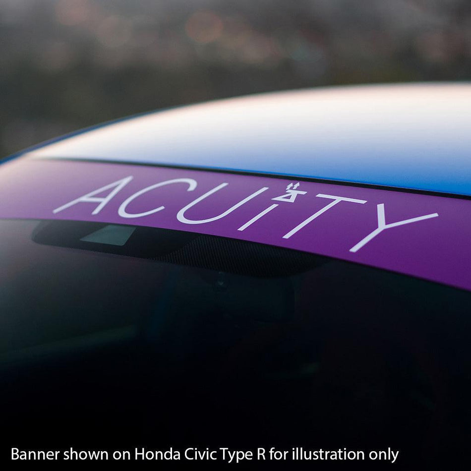 Matte Purple Windshield Banner - Saikospeed
