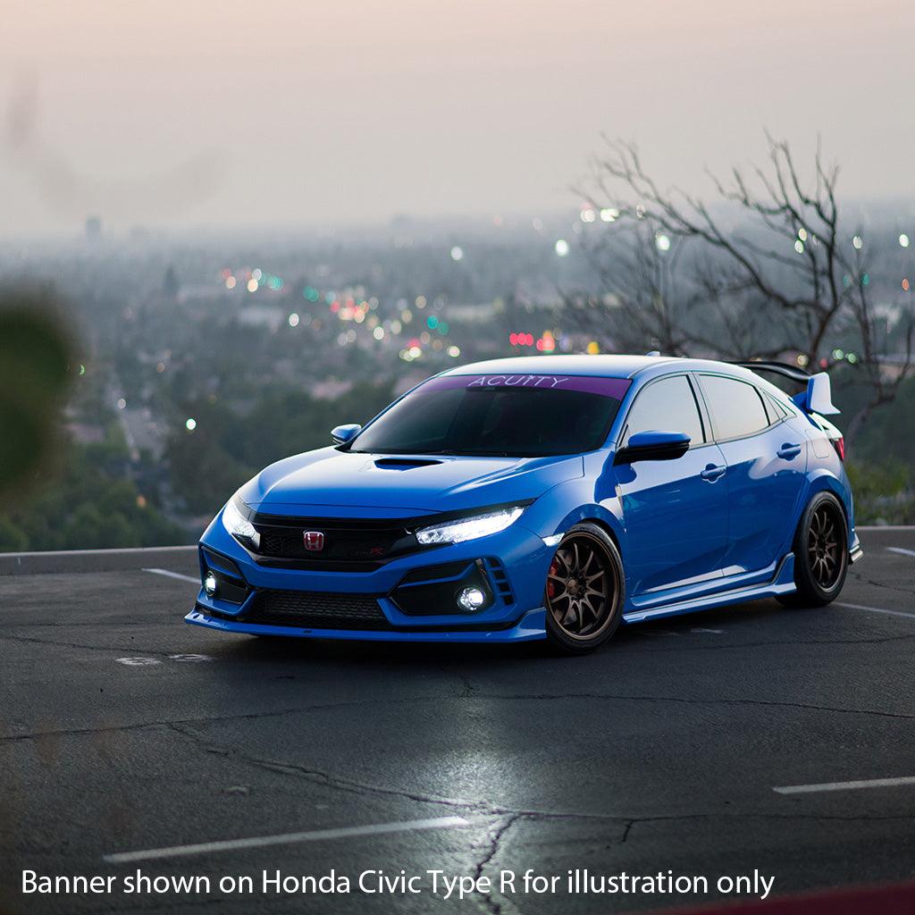 Matte Purple Windshield Banner - Saikospeed