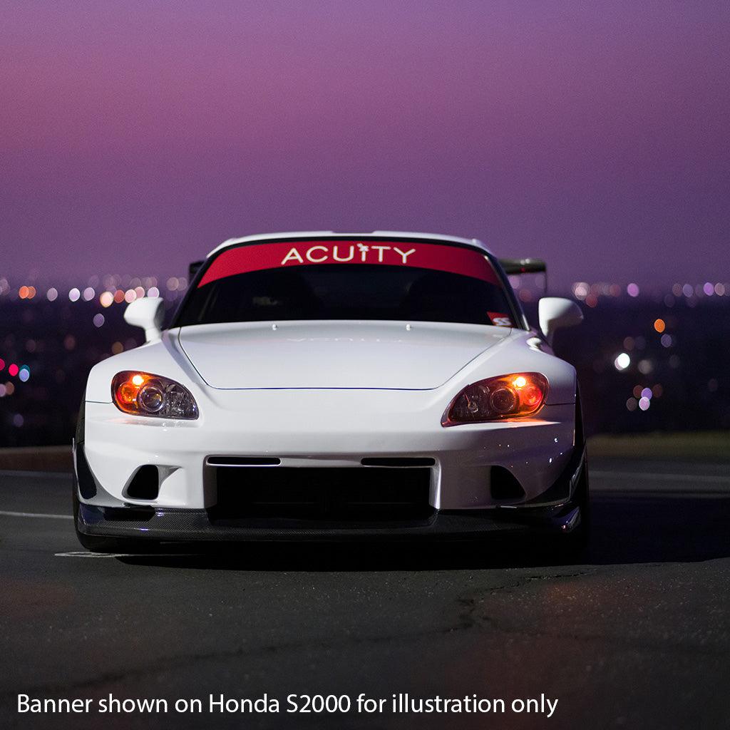 Matte Red Windshield Banner - Saikospeed