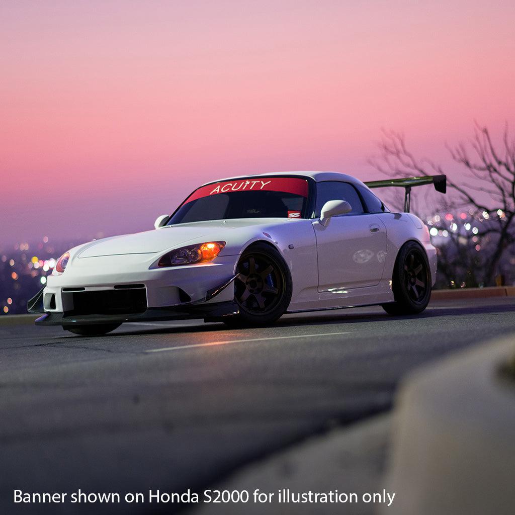 Matte Red Windshield Banner - Saikospeed