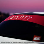 Matte Red Windshield Banner - Saikospeed