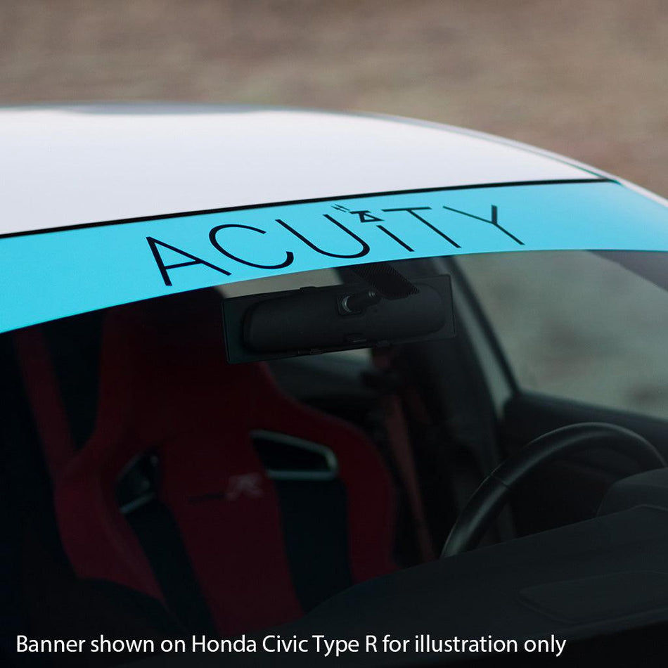 Matte Teal Windshield Banner - Saikospeed