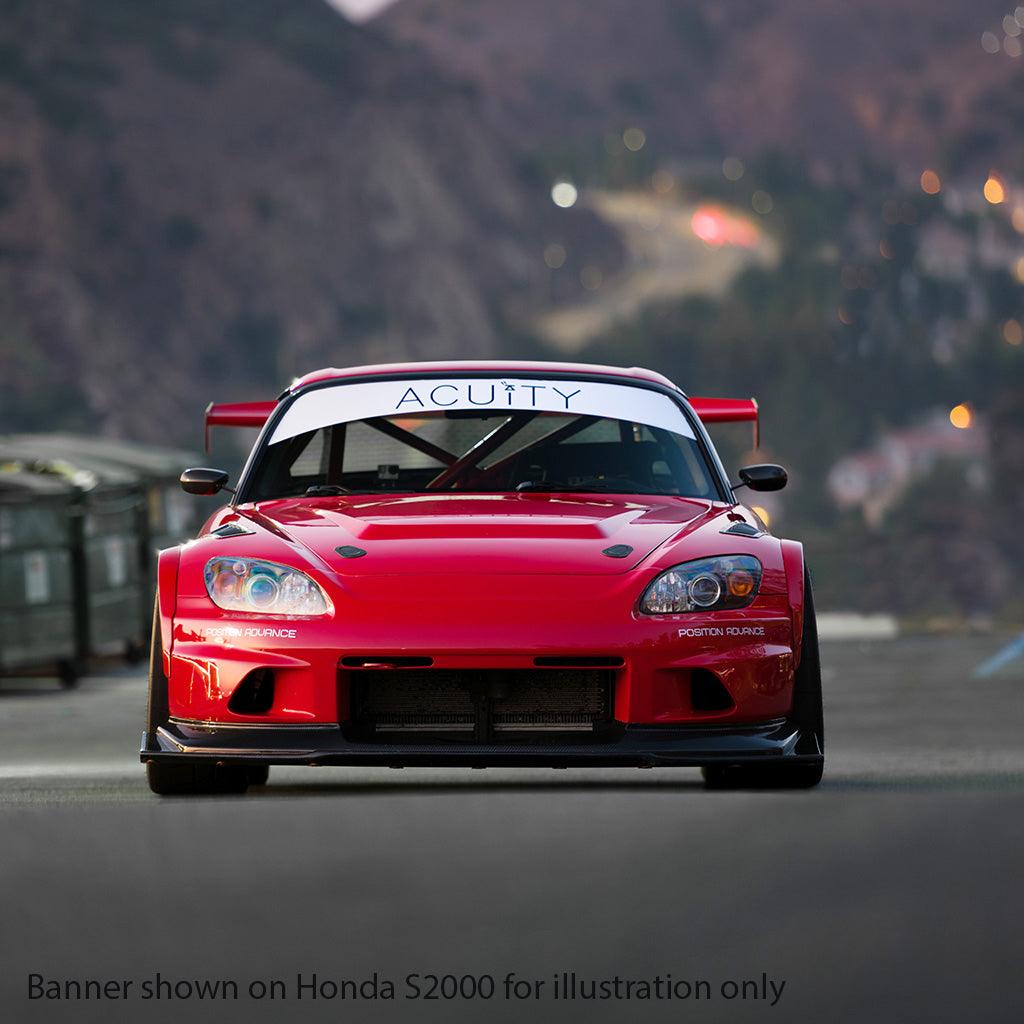 Matte White Windshield Banner - Saikospeed