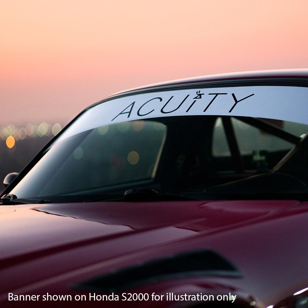Matte White Windshield Banner - Saikospeed