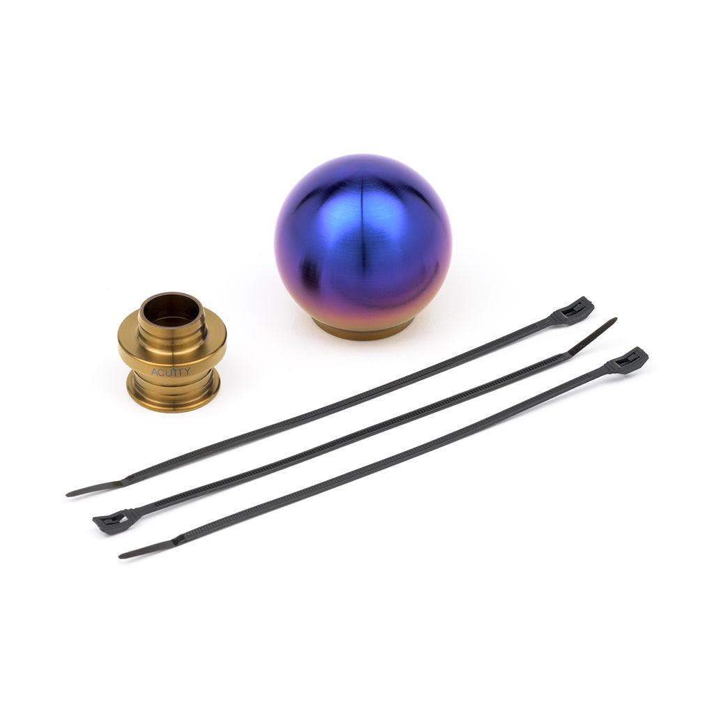POCO-Ti Burnt Titanium Low Profile Shift Knob (M10x1.5) - Saikospeed