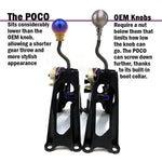 POCO-Ti Burnt Titanium Low Profile Shift Knob (M10x1.5) - Saikospeed