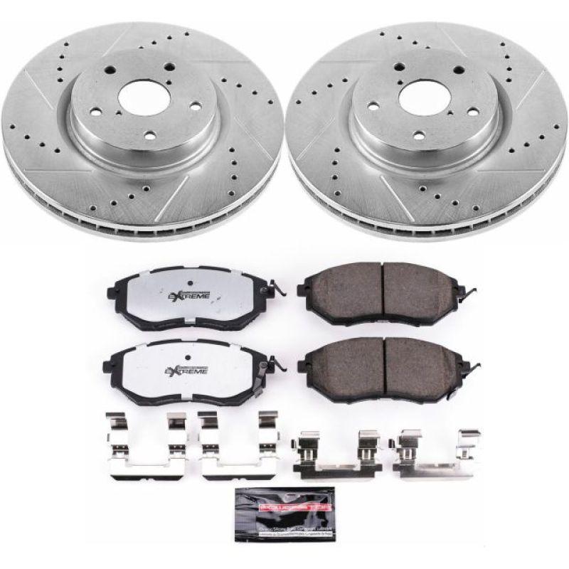 Power Stop 06-07 Subaru B9 Tribeca Front Z26 Street Warrior Brake Kit - Saikospeed