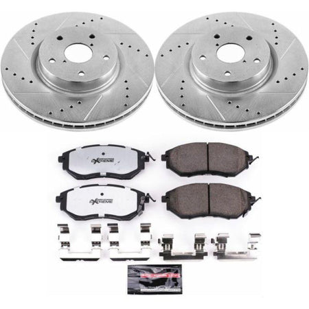 Power Stop 06-07 Subaru B9 Tribeca Front Z26 Street Warrior Brake Kit - Saikospeed