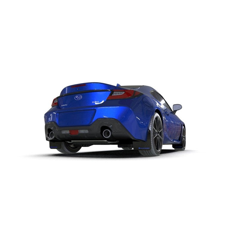 Rally Armor 2022+ Subaru BRZ / 2022+ Toyota GR86 Black UR Mud Flap w/ Blue Logo