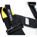 NRG FIA 6pt 2in. Shoulder Belt for HANS Device/ Rotary Cam Lock Buckle/ 3in. Waist Belt - Black - Saikospeed