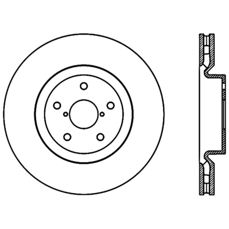 Stoptech 05-07 Subaru Impreza WRX Sti Front High Carbon CRYO-STOP Rotor - Saikospeed