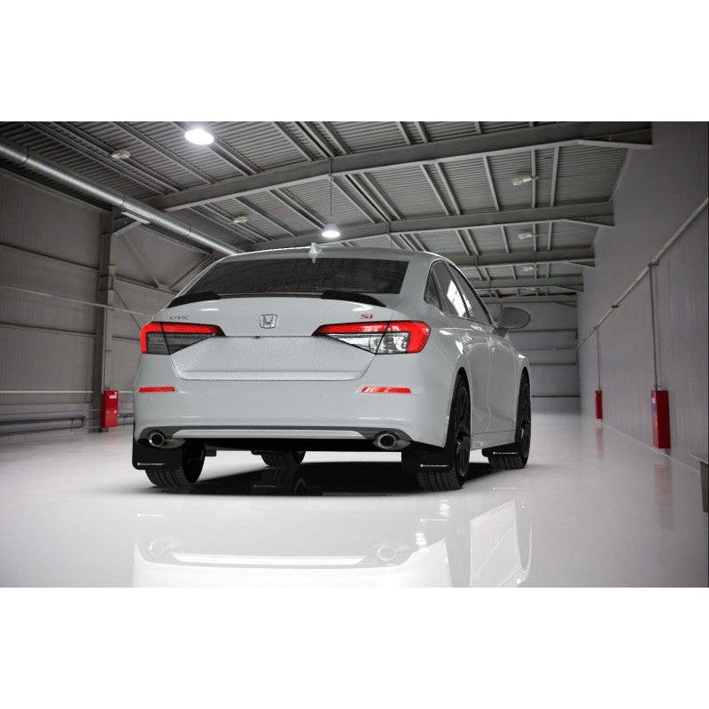 Rally Armor 2022 Honda Civic (Incl. Si/Sport/Touring) Black UR Mud Flap w/ Grey Logo - Saikospeed