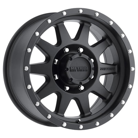 Method MR301 The Standard 17x9 -12mm Offset 8x170 130.81mm CB Matte Black Wheel - Saikospeed