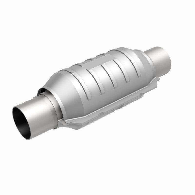 MagnaFlow Conv Univ 2.25in Inlet/Outlet Center/Center Round 9in Body L x 5.125in W x 13in Overall L - Saikospeed